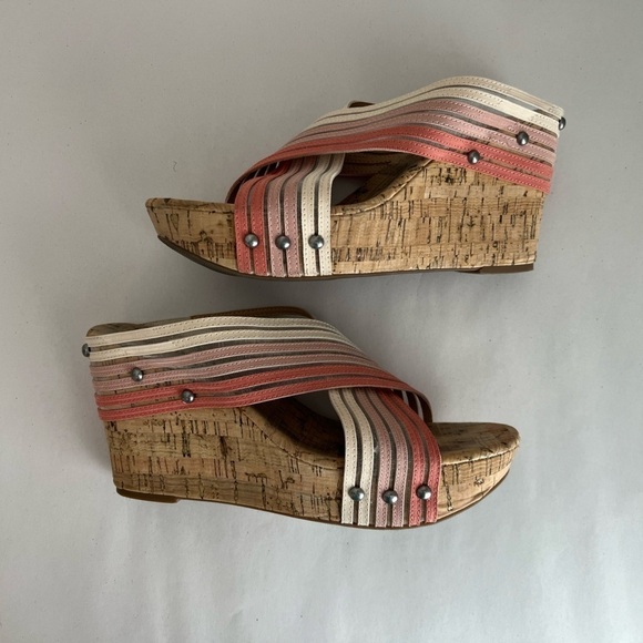 Lucky Brand Womens Mykayla Cork Wedge sandal Size 9 - Picture 10 of 12